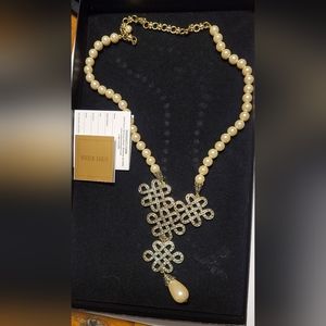 Heidi Daus Graphic Crystals and Pearls Necklace